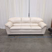 Cream-Colored Three-Seat Padded Couch