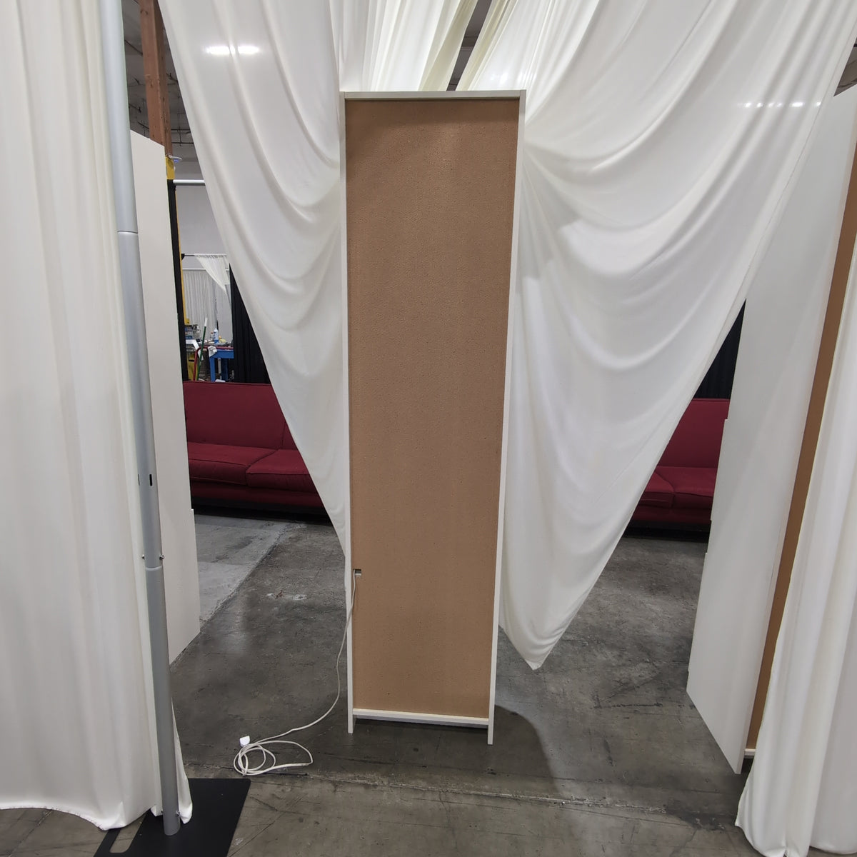 Tall White Display Bookcase with Glass Doors