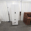IKEA Modern White Wood Armoire with Two Drawers
