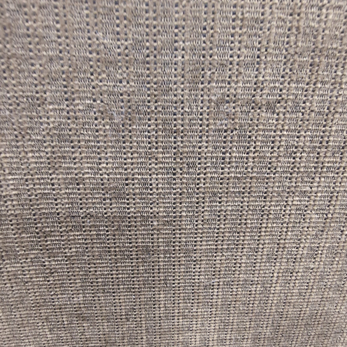 Taupe Textured Fabric Rolled Arm Couch