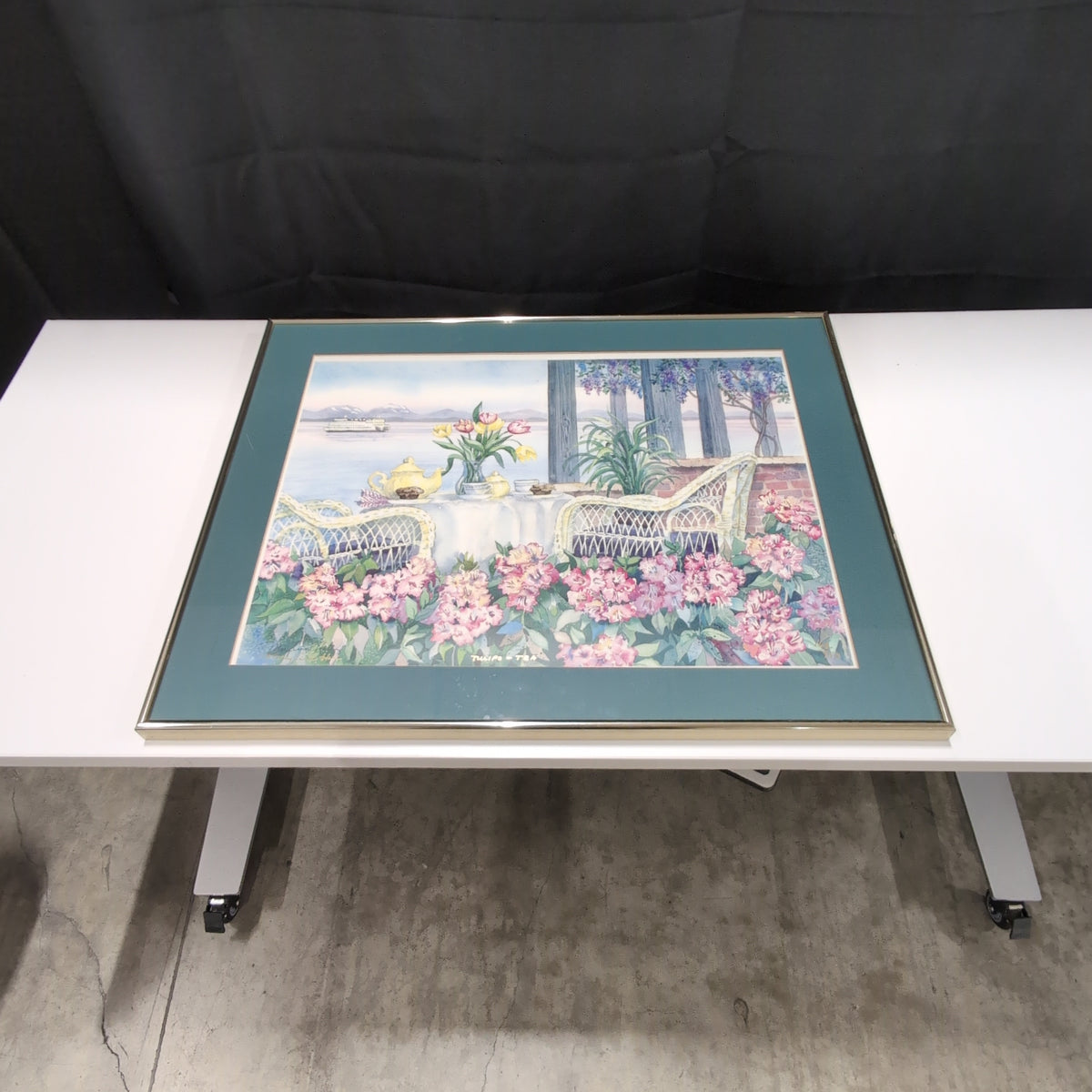 Scenic Floral Norton Simon Foundation Art Print in Gold-Tone Frame