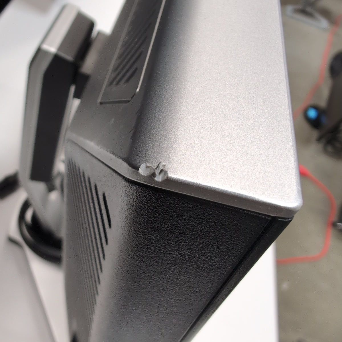 DELL Black Flat Panel Monitor with Silver Stand