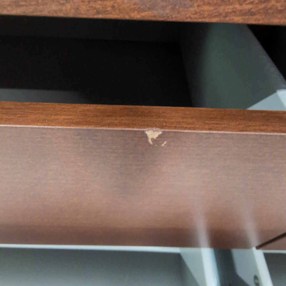 Warm Brown Six-Drawer Wood Dresser