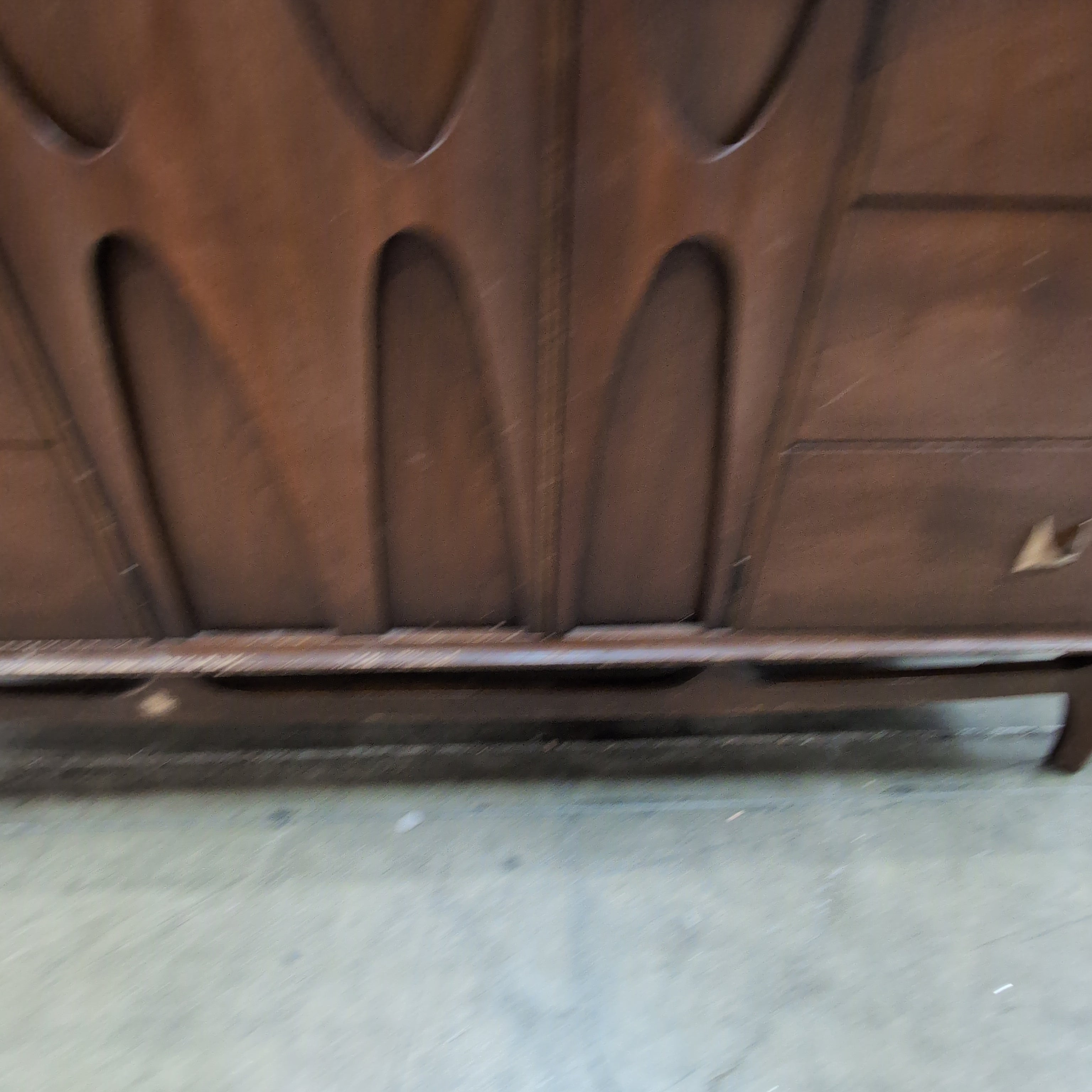 Mid-Century Modern Dark Wood Dresser with Matching Mirror