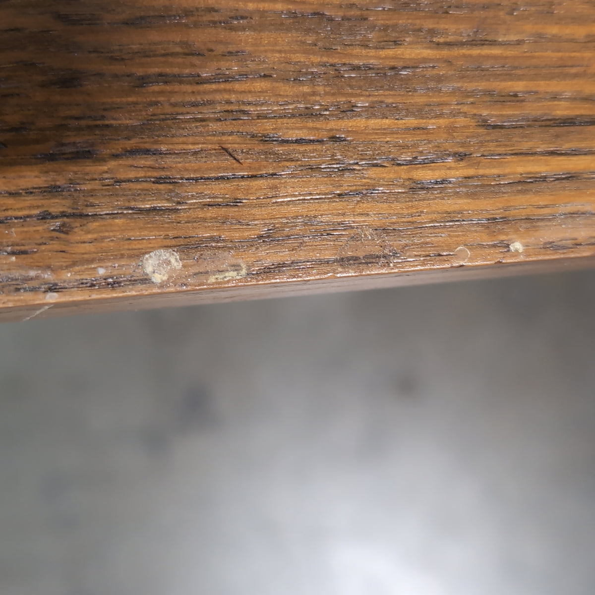 Golden Oak Square End Table with Turned Legs