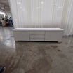 Sleek White Three-Drawer Buffet