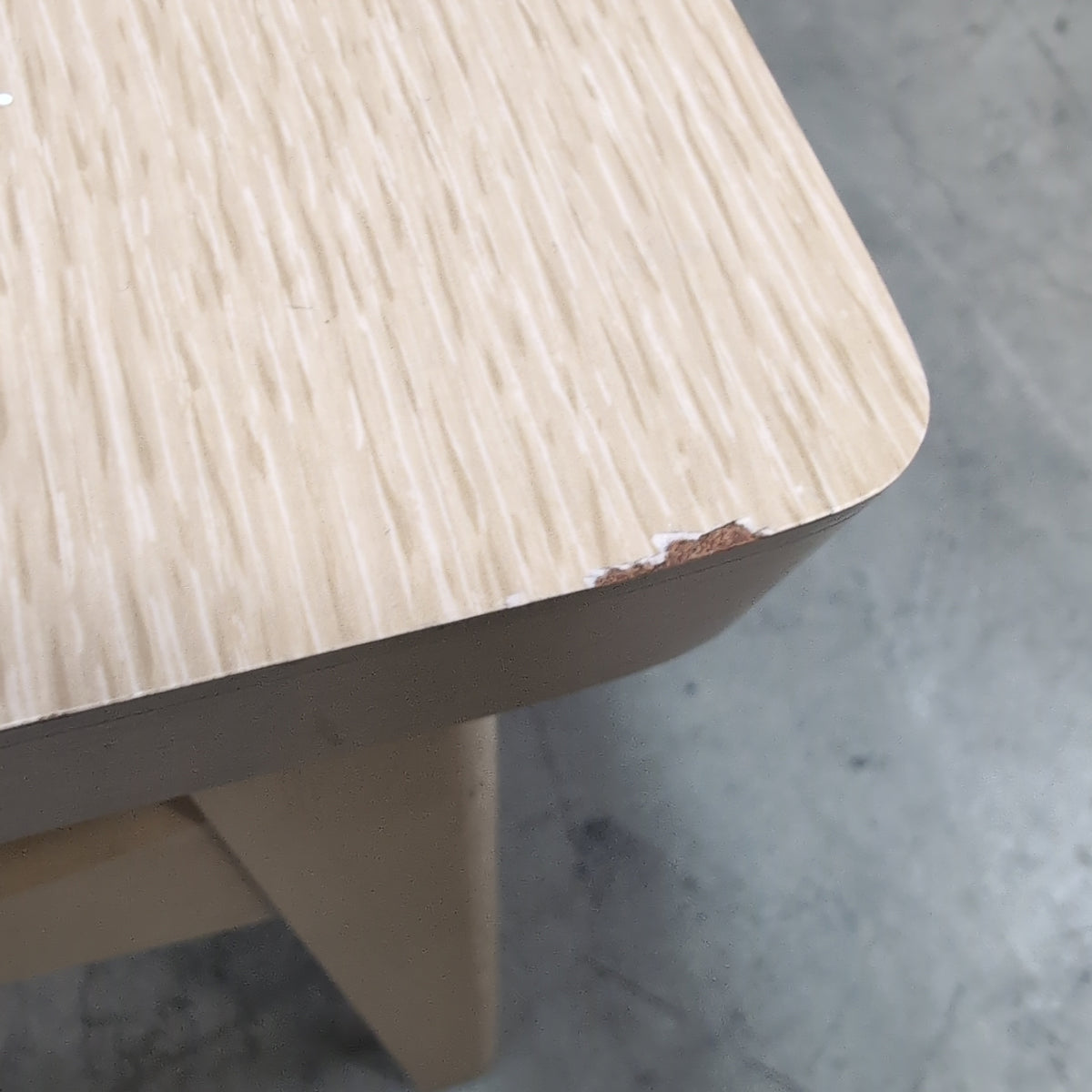 Light Blonde Two-Tier Wood End Table
