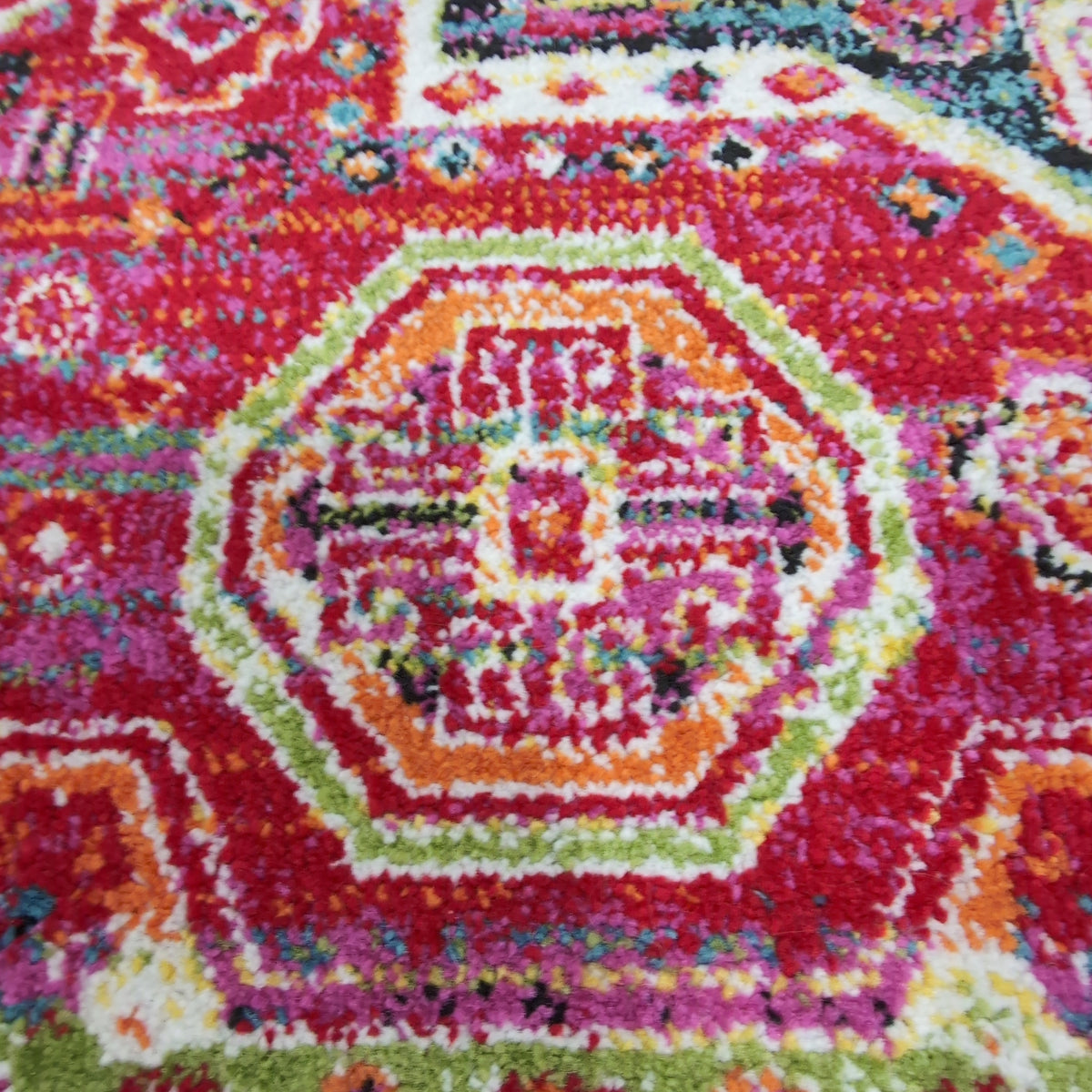 Vibrant Red Persian Style Area Rug