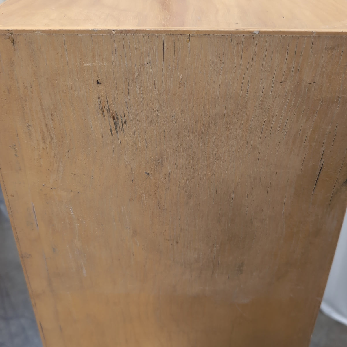 Blonde Wood Two-Compartment Bookcase