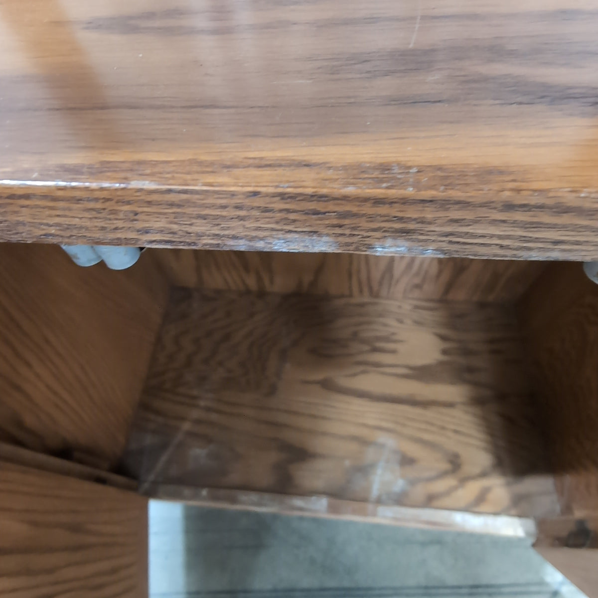 Rounded Top Wood Bookcase with Cabinet Storage