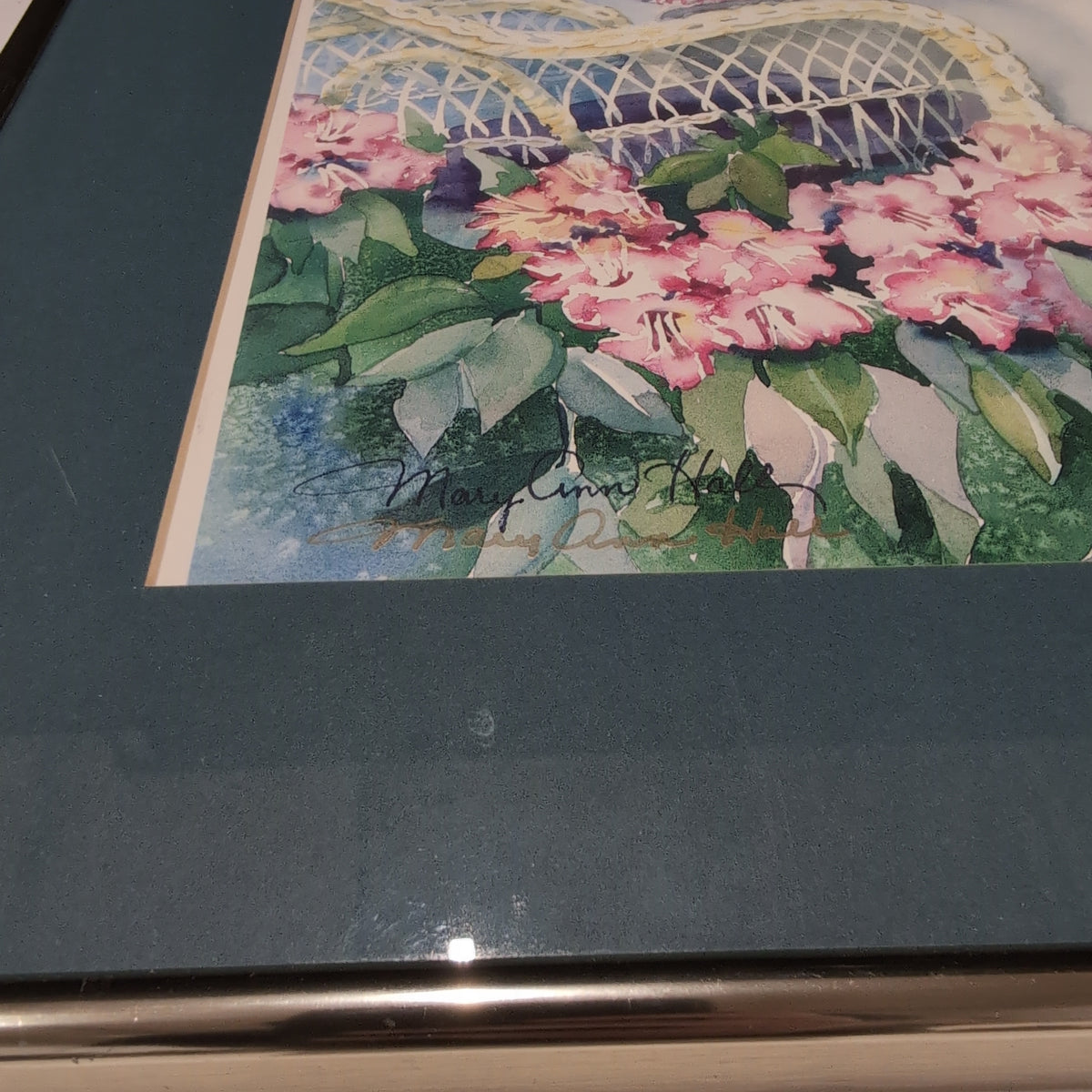 Scenic Floral Norton Simon Foundation Art Print in Gold-Tone Frame