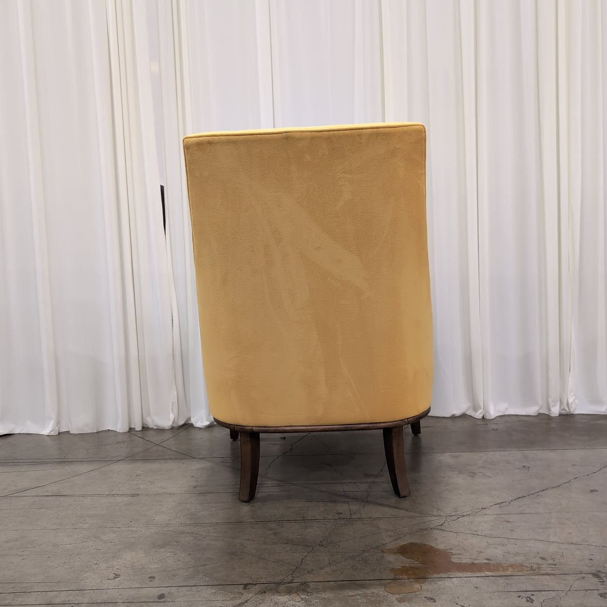 Mustard Yellow Velvet Accent Chair