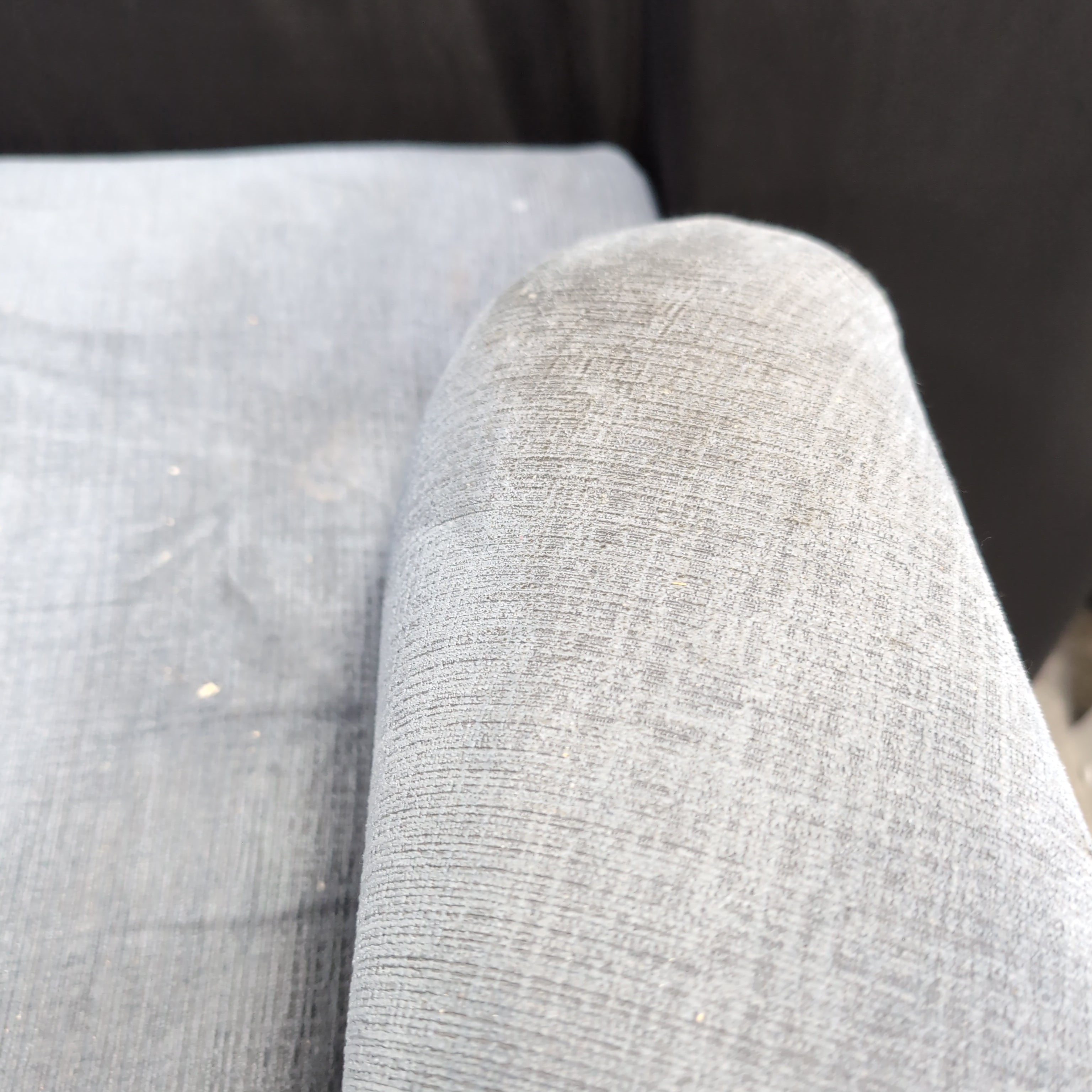 Grey Upholstered Barrel Back Accent Chair