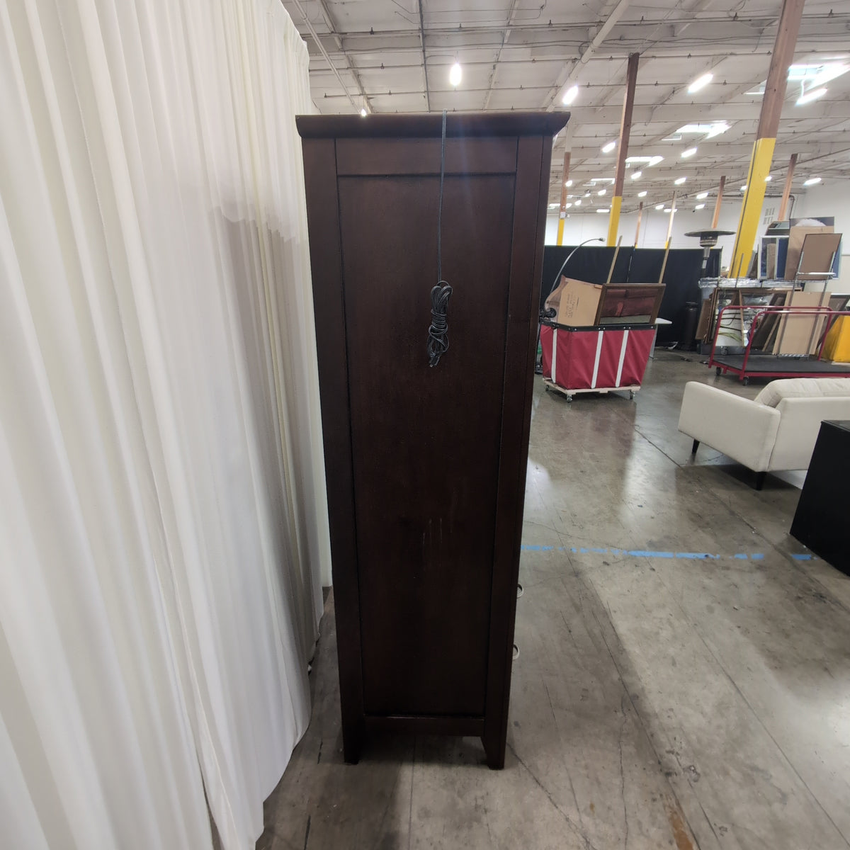 Dark Espresso Wood Two-Drawer TV Stand