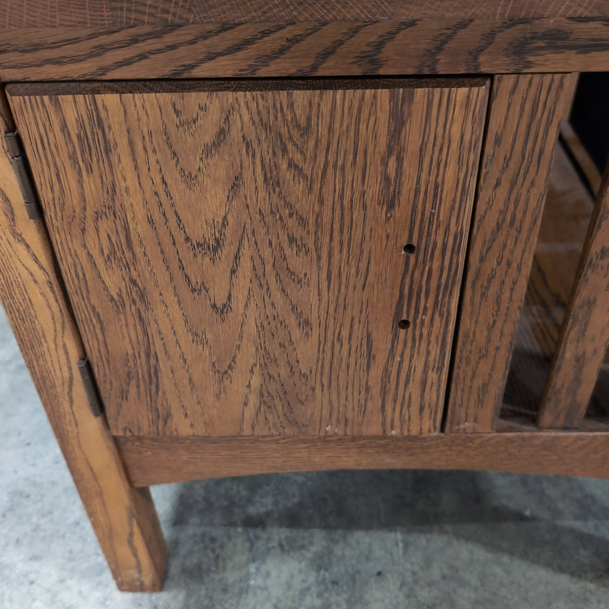 Brown Wood Square End Table