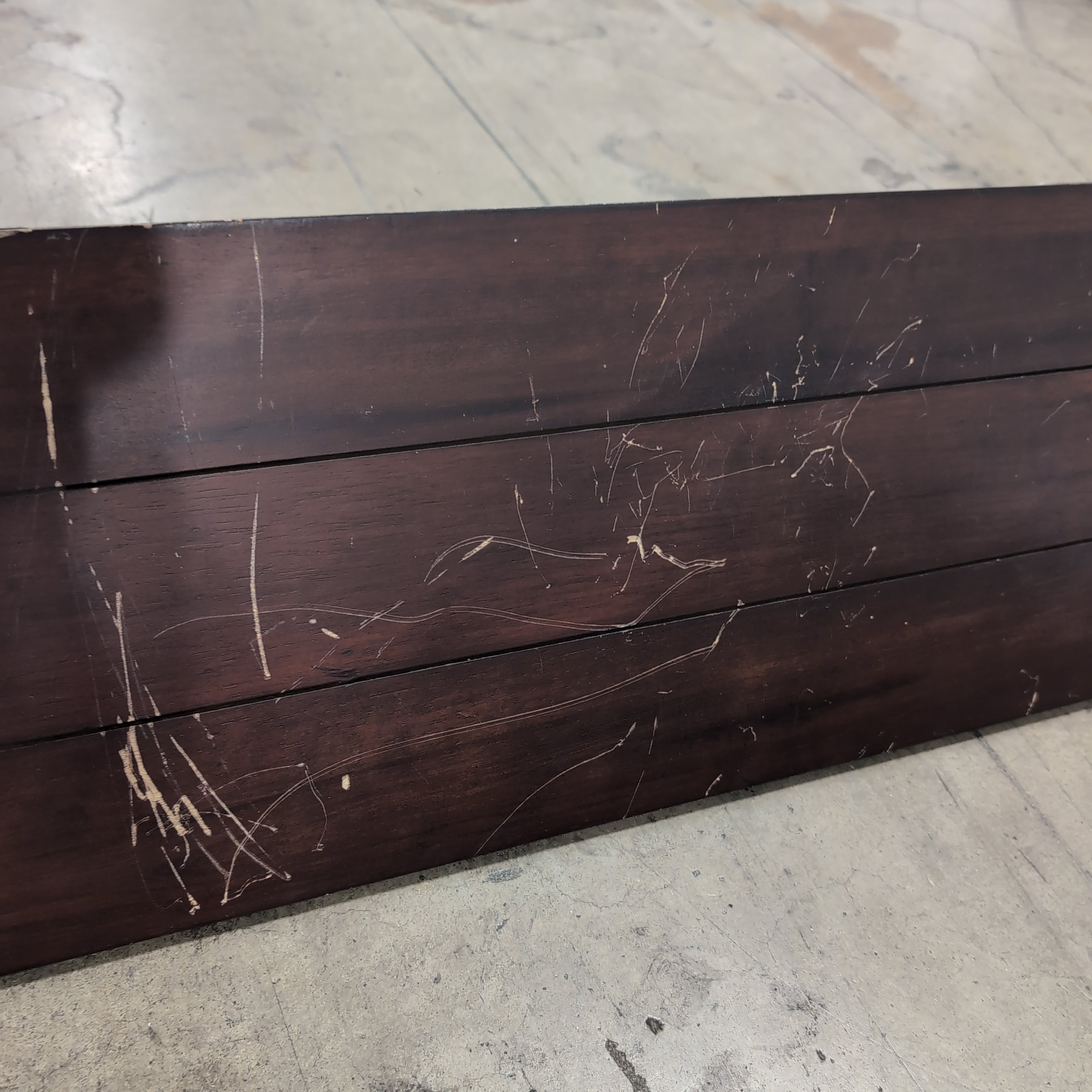 Dark Wood Coat Rack with Metal Hooks