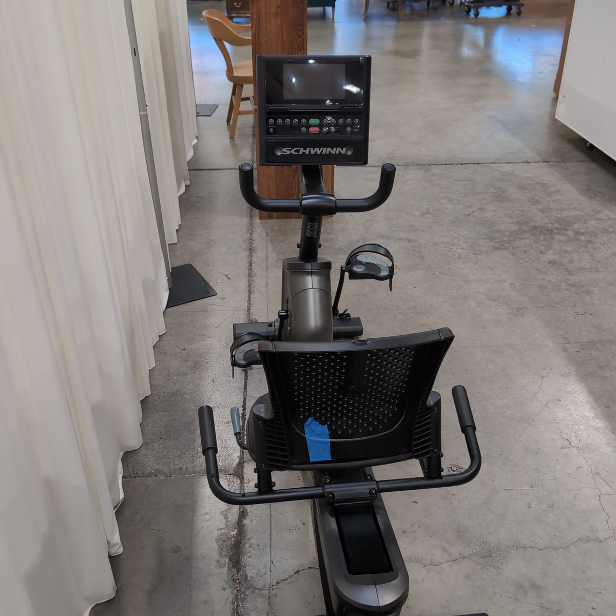 Schwinn Black Recumbent Exercise Bike with Digital Console