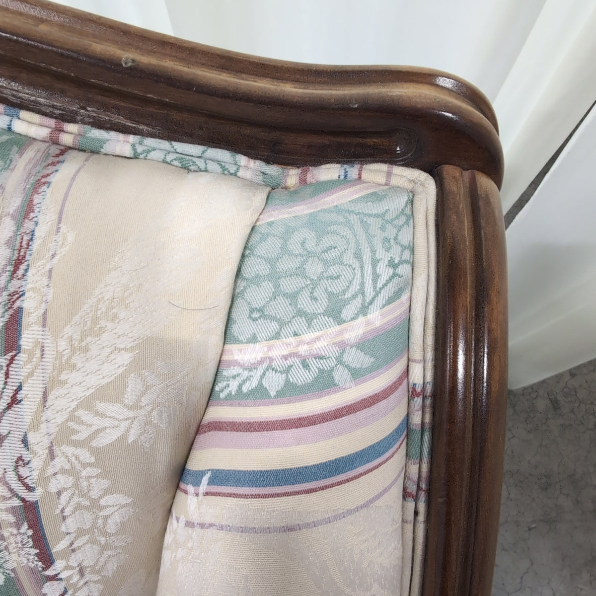 Cochrane Furniture-Oakbrook Furniture Traditional Upholstered Loveseat with Wood Frame