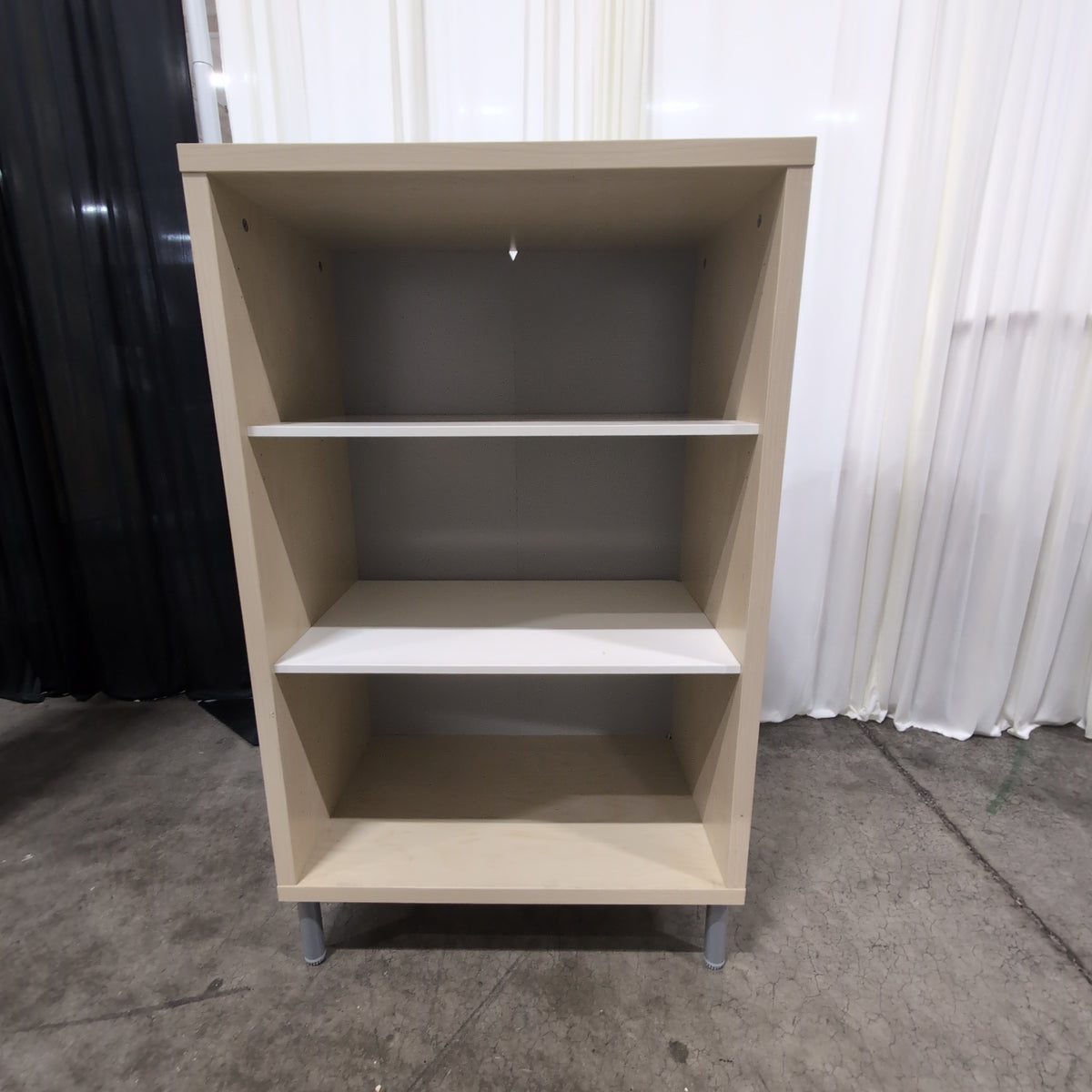 Gather Blonde Wood Two-Shelf Bookcase