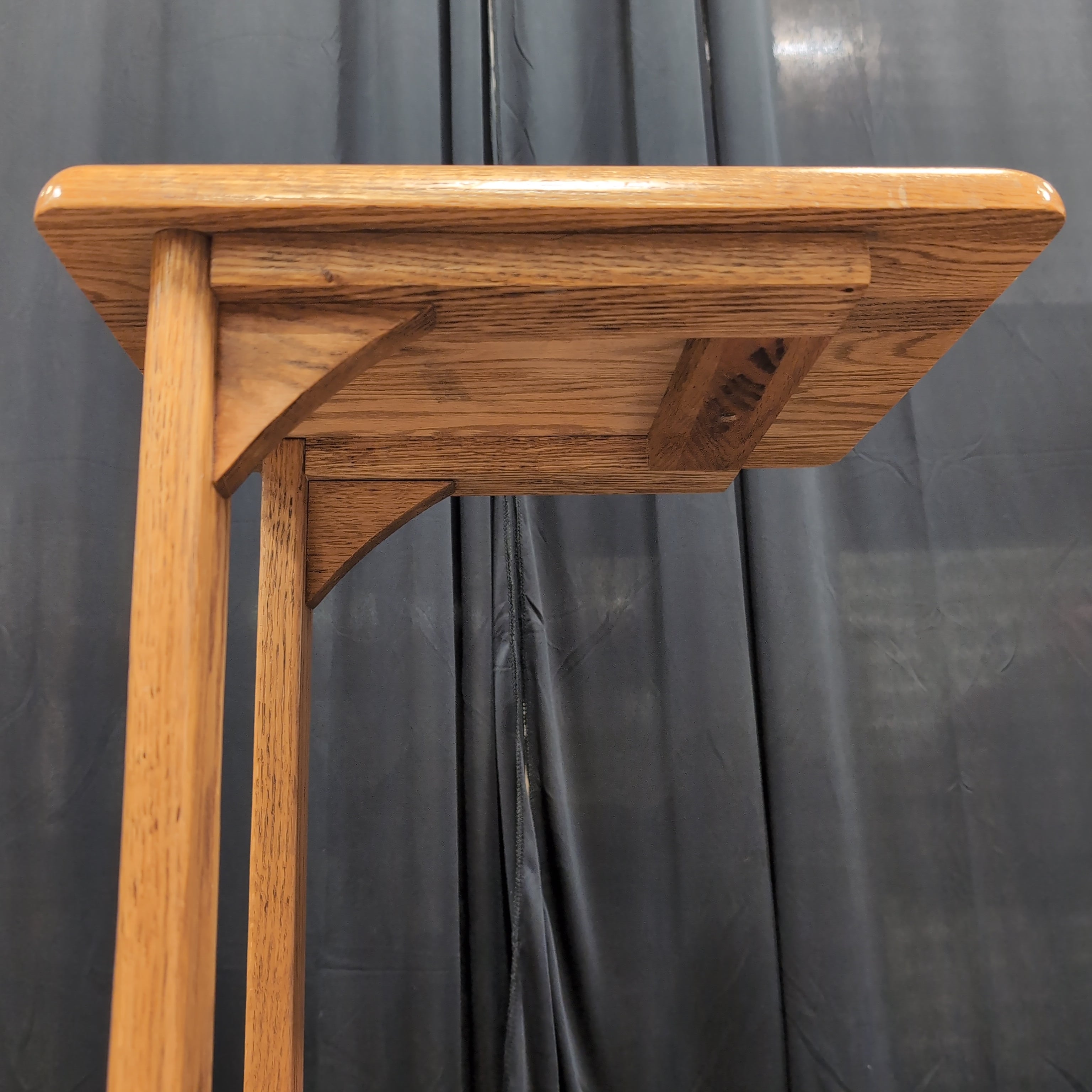 Light Brown Wood C-Table in Natural Finish