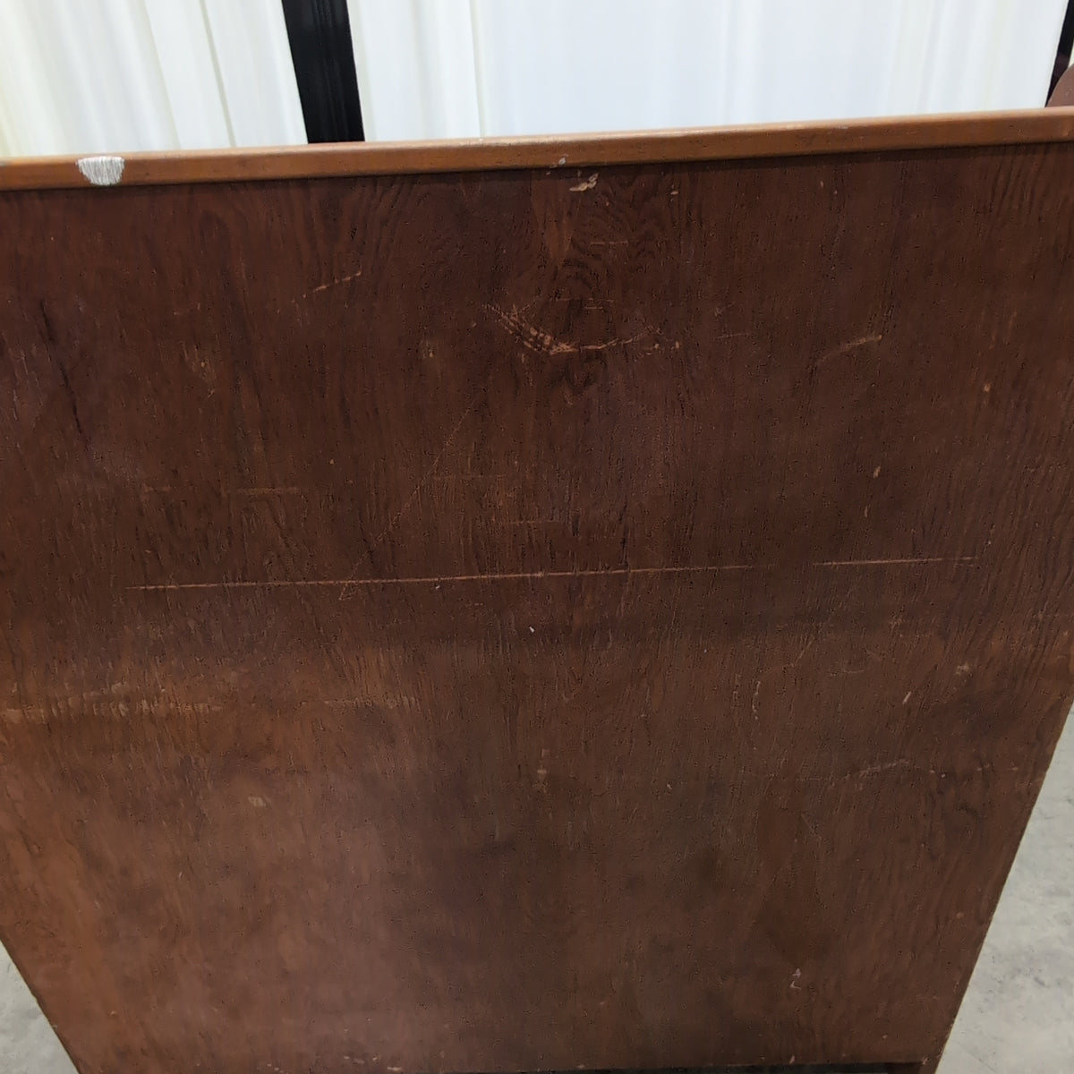 Traditional Brown Three-Shelf Bookcase in Wood