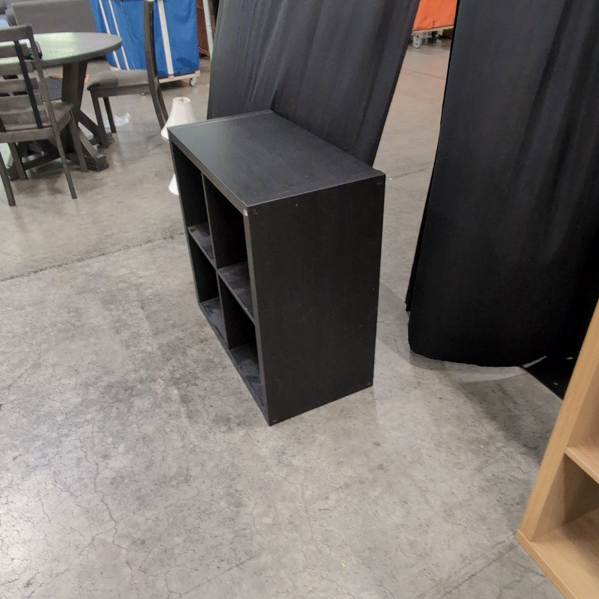 Dark Wood Four-Cube Storage Bookcase