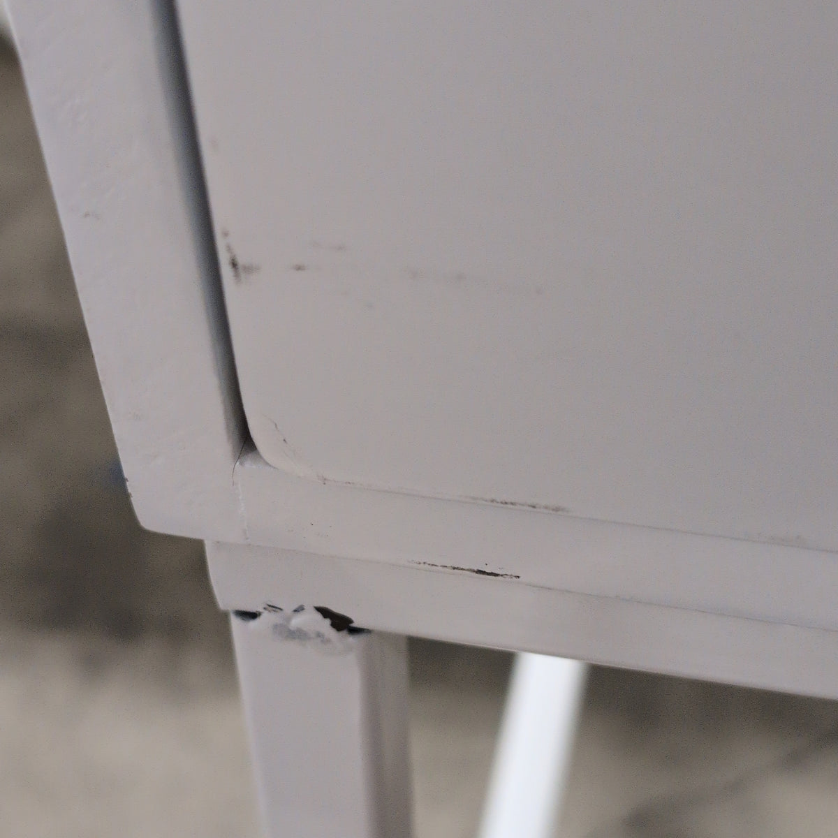 White Two-Drawer Home Office Desk