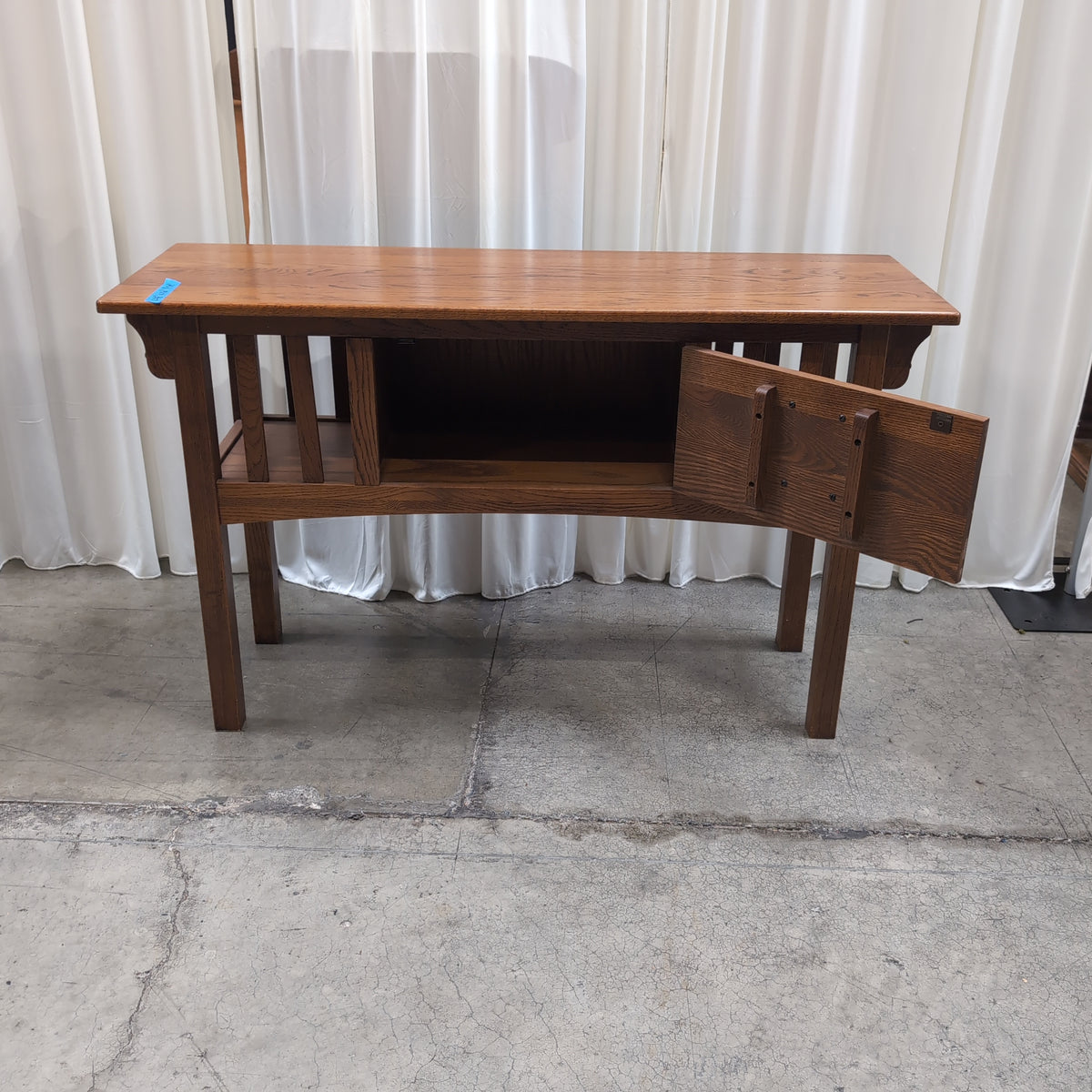 Craftsman Hardwood Two-Drawer Console Table