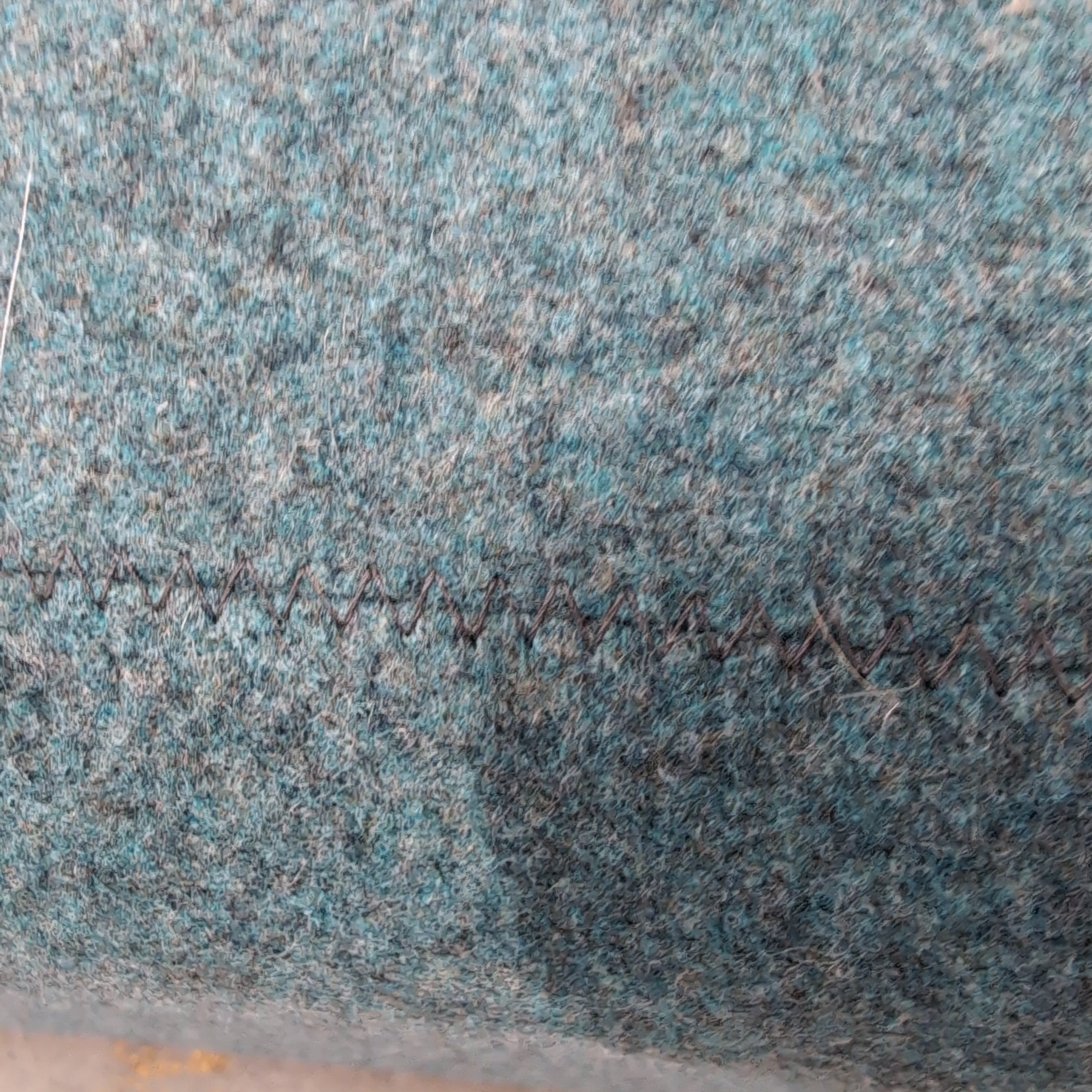 Pair of Two-Tone Green Fabric Modular Seat with Backrest