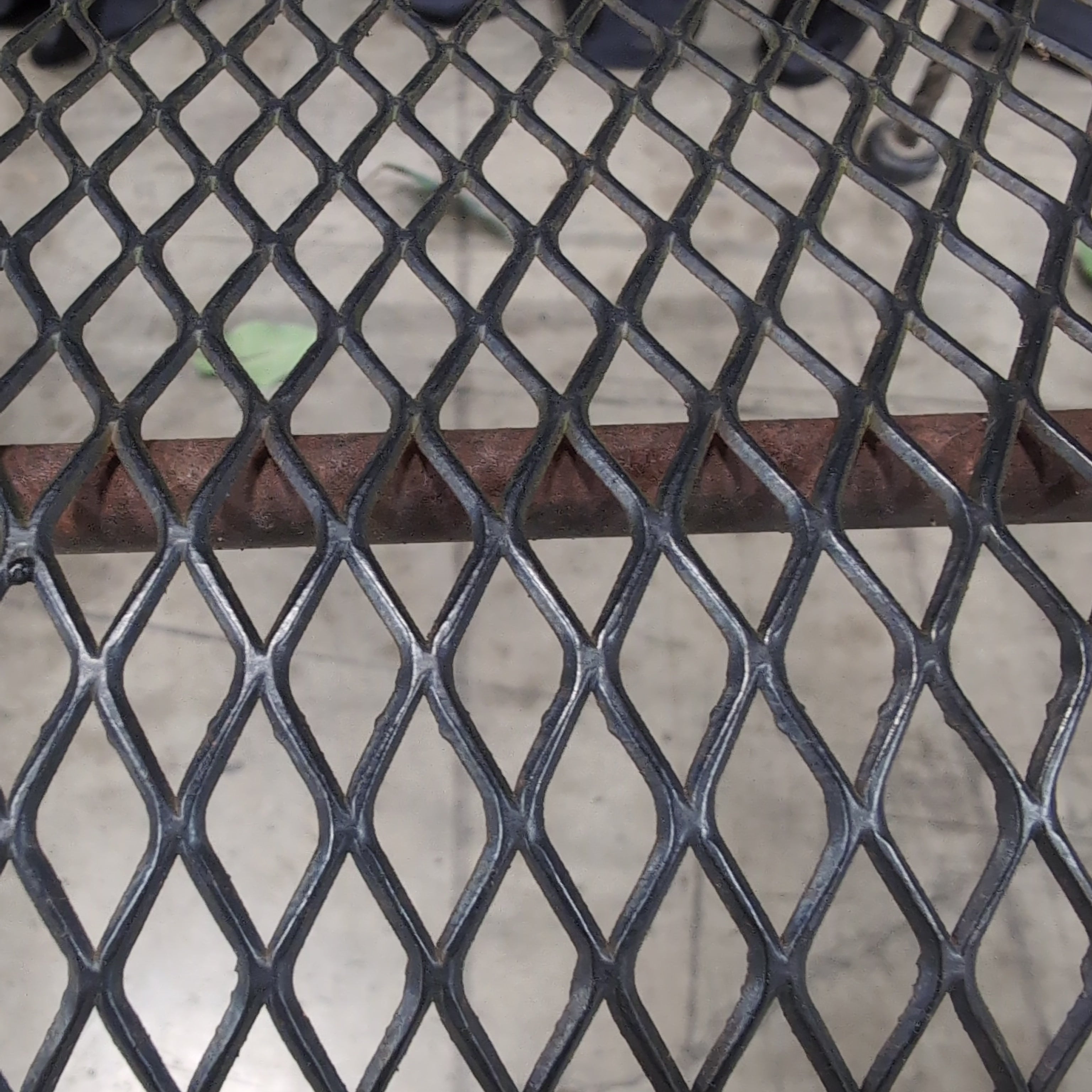 Black Wrought Iron Round Outdoor Table and Four Chairs