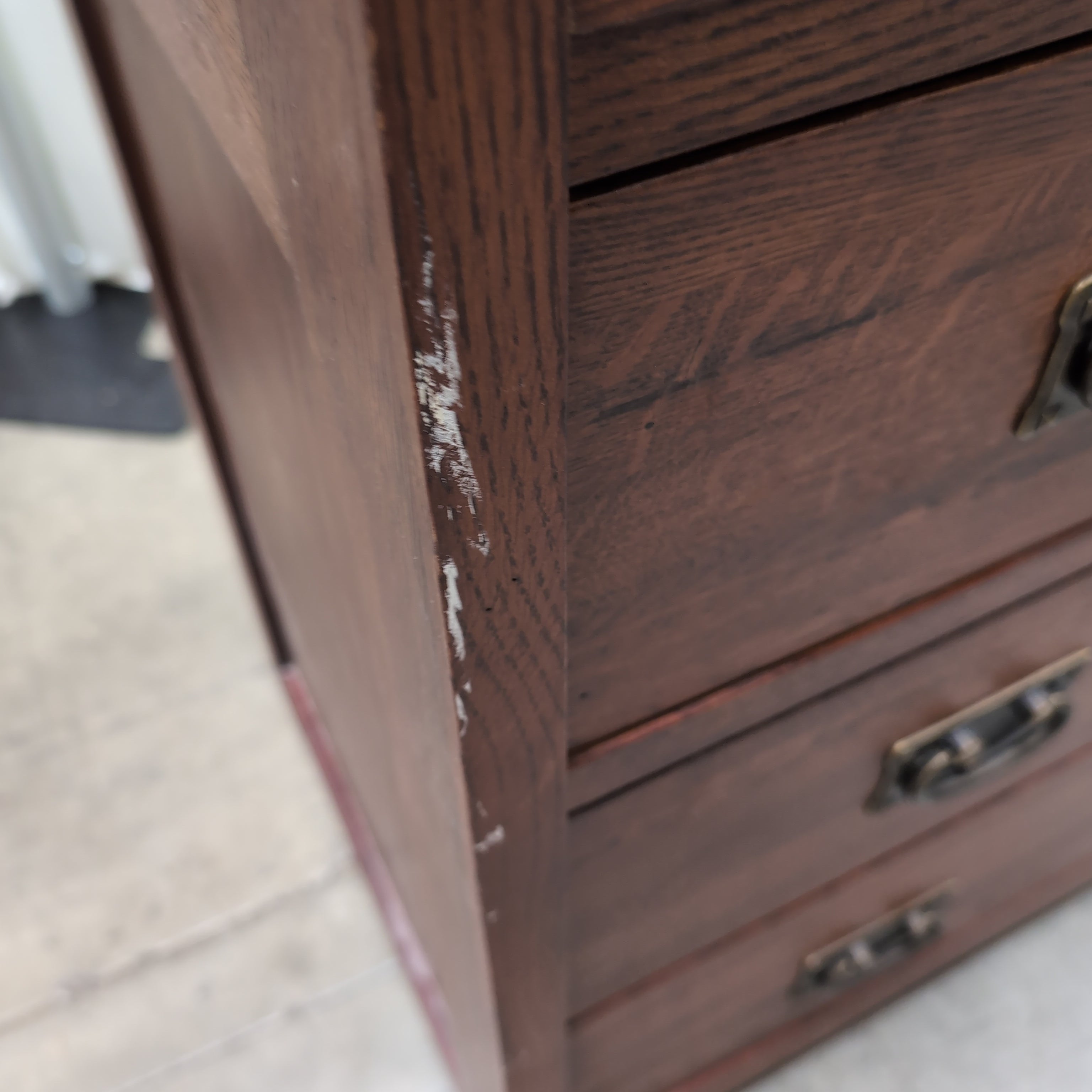 Tradewins Traditional Brown Wood Twelve Drawer Dresser with Top Mirror