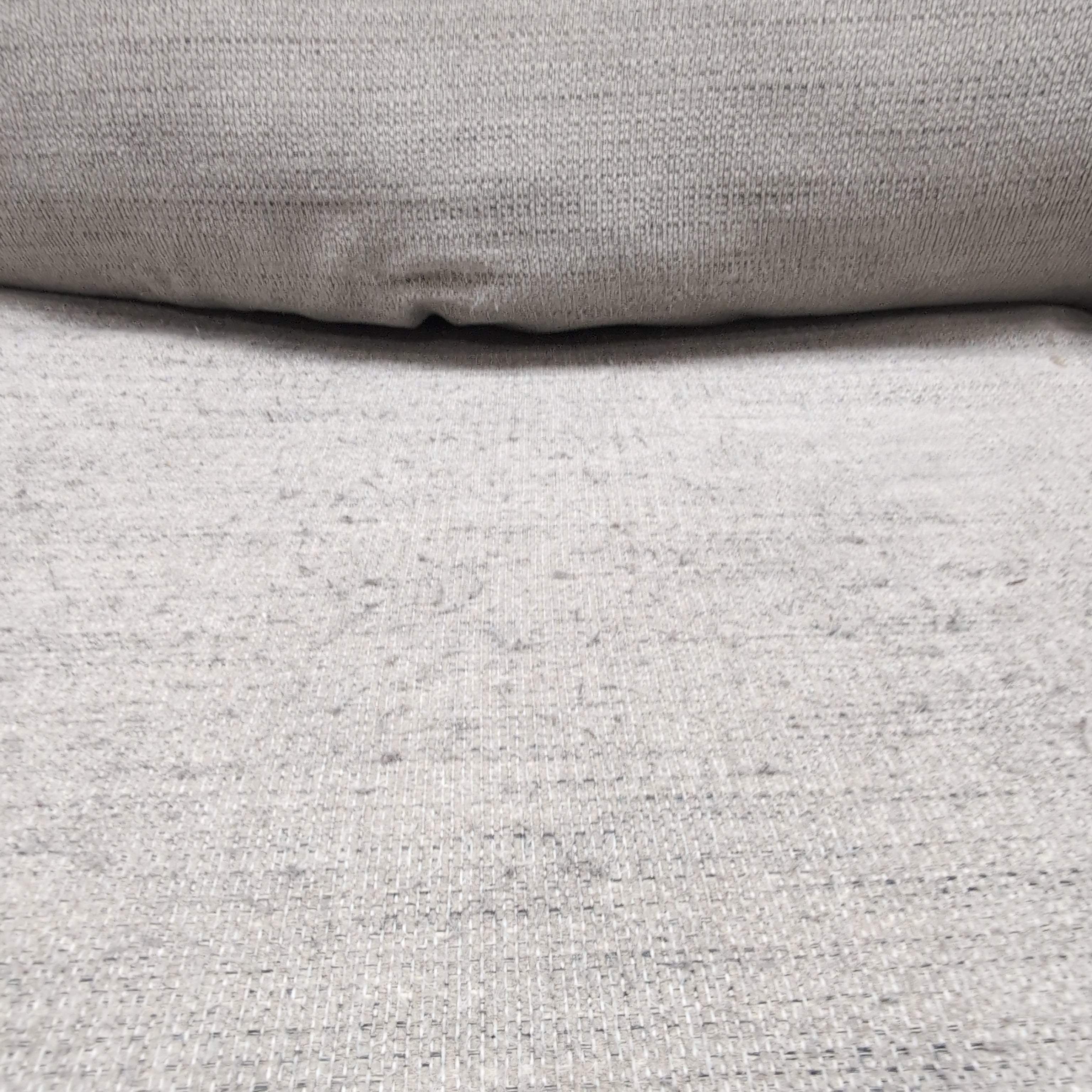Textured Grey Two-Cushion Couch