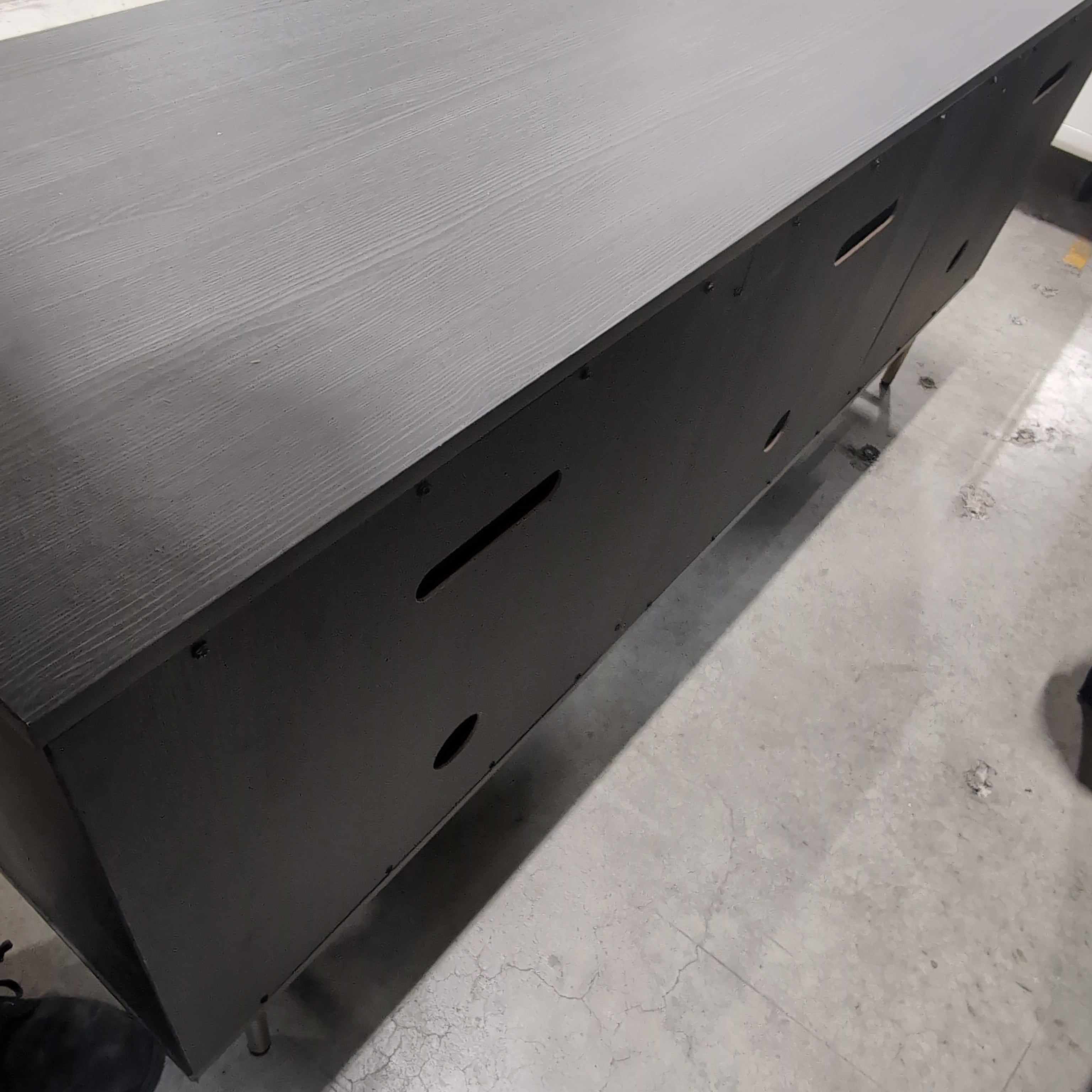 Black Two Door Tv Stand
