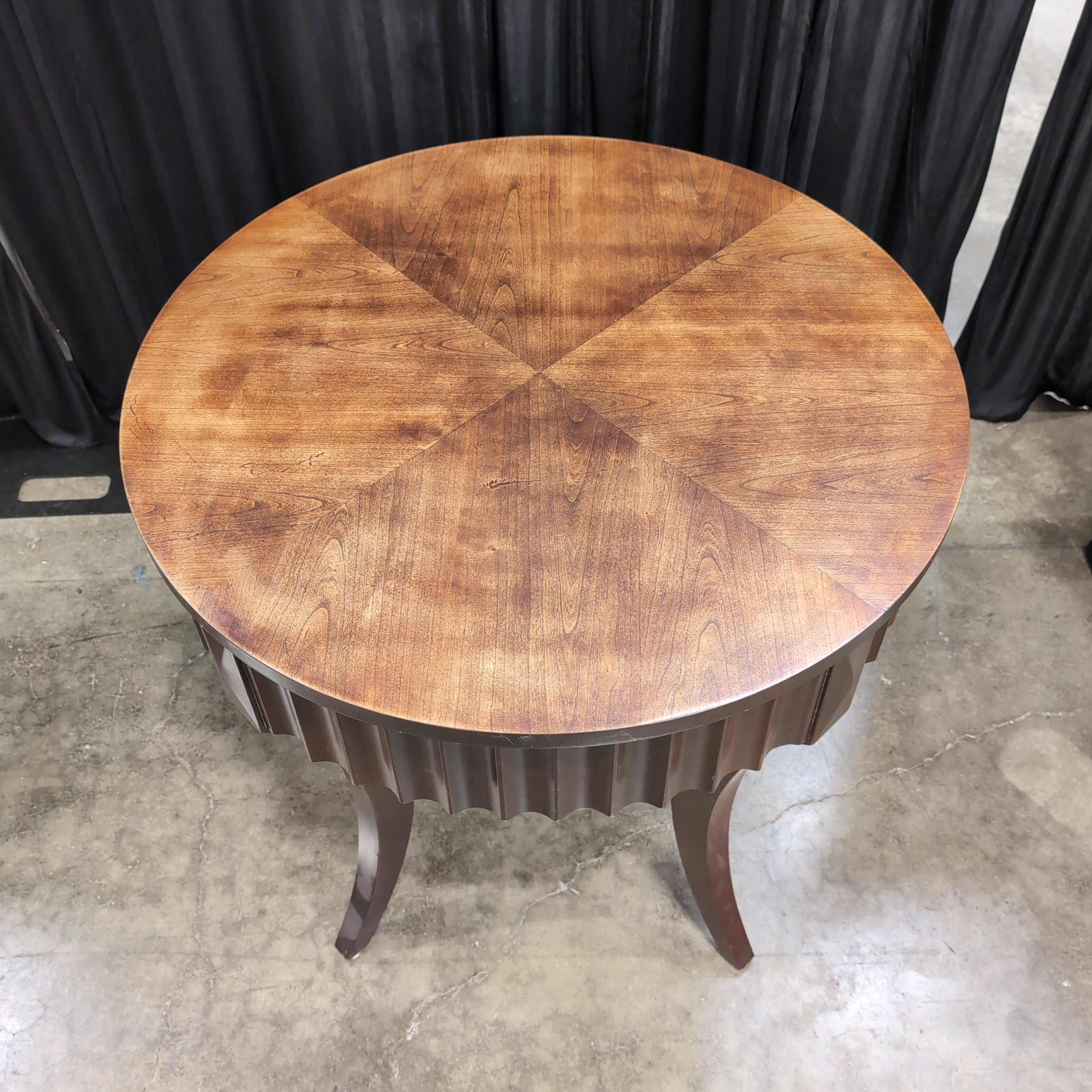 Empire Style Round Wood Dining Table