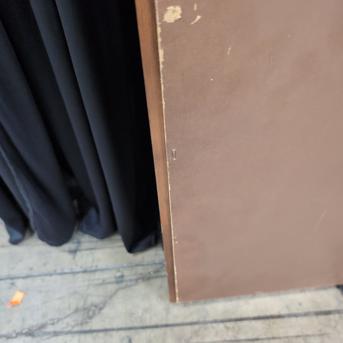 Rectangular Brown Wood Frame Mirror