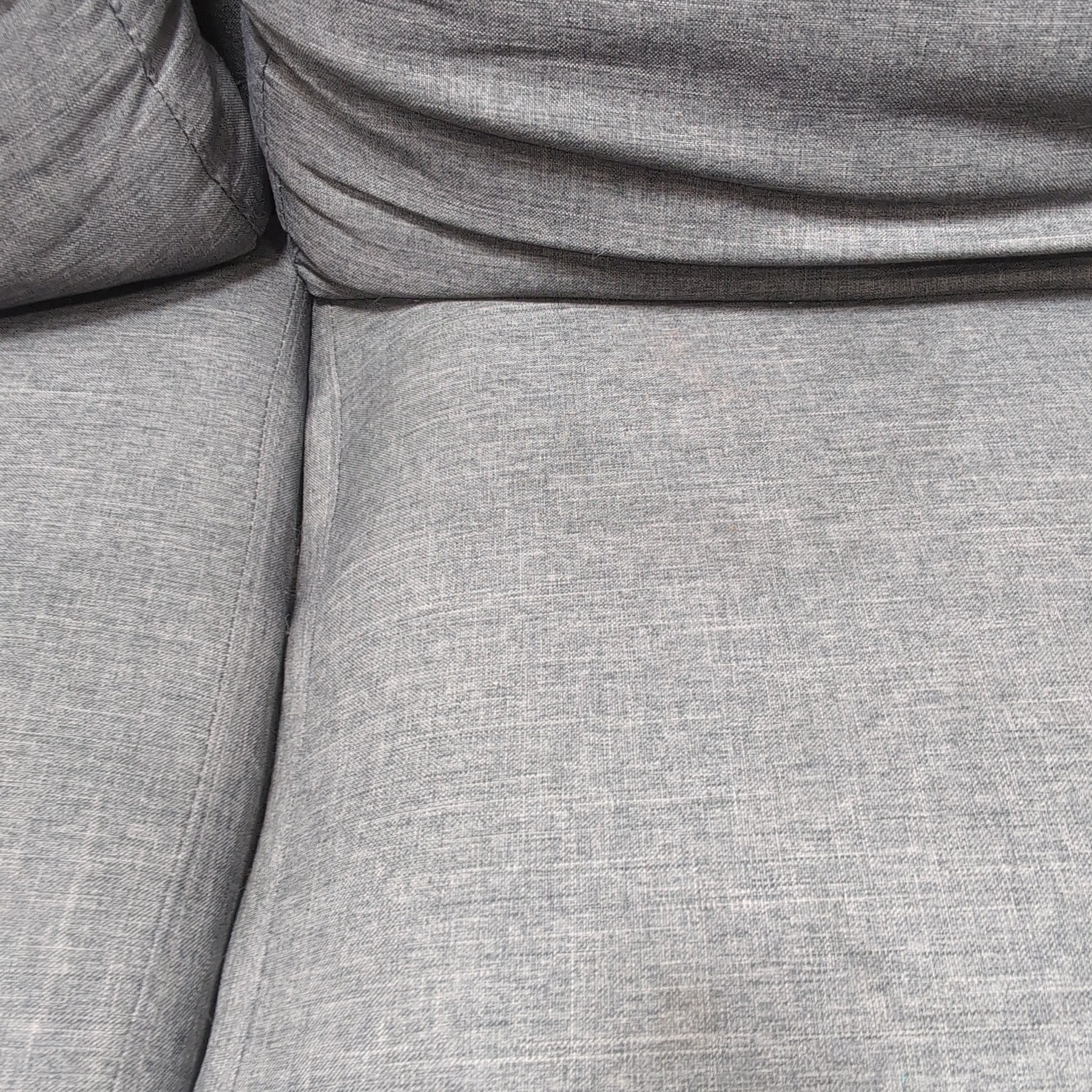 Gray Fabric L-Shaped Sectional Couch with Removable Cushions