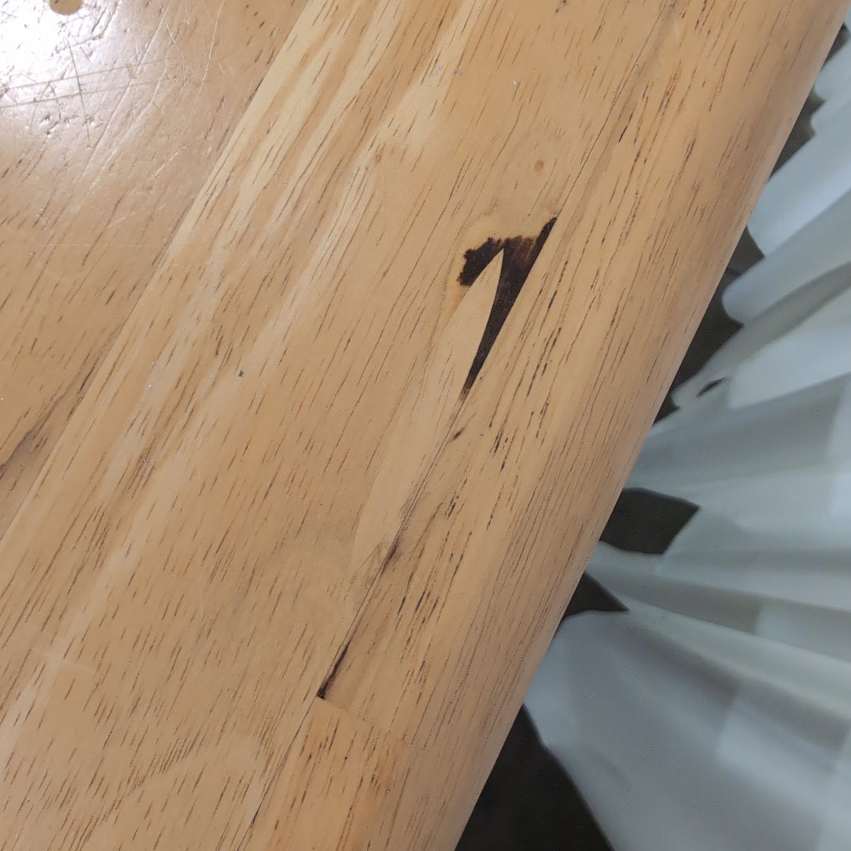 Light Wood Rectangular Dining Table in Natural Finish