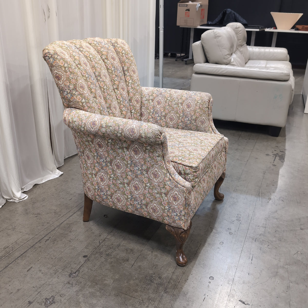 Joe Ruggiero Collection Floral Upholstered Armchair
