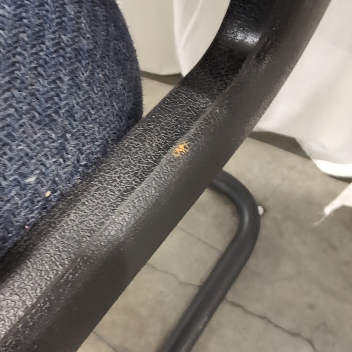 Navy Blue Fabric Office Guest Chair