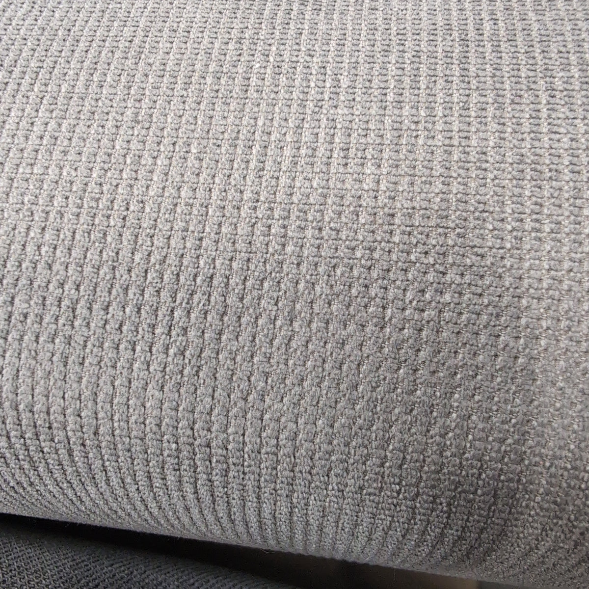 Grey Fabric L-Shaped Sectional Couch