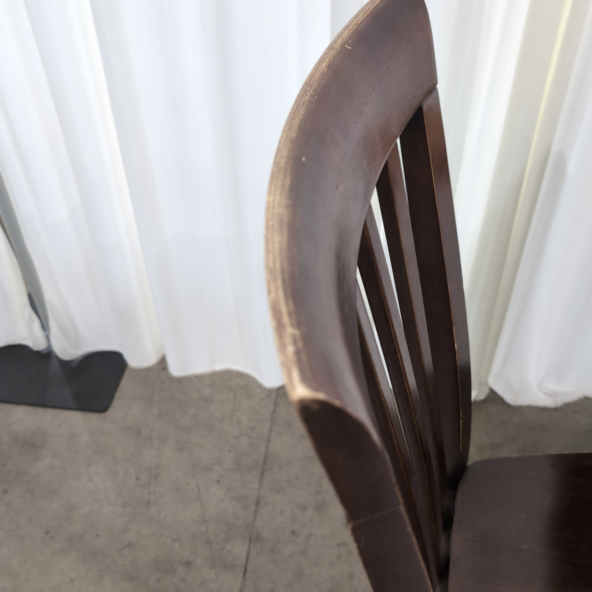 Wood Plank Top Dining Table with Trestle Base