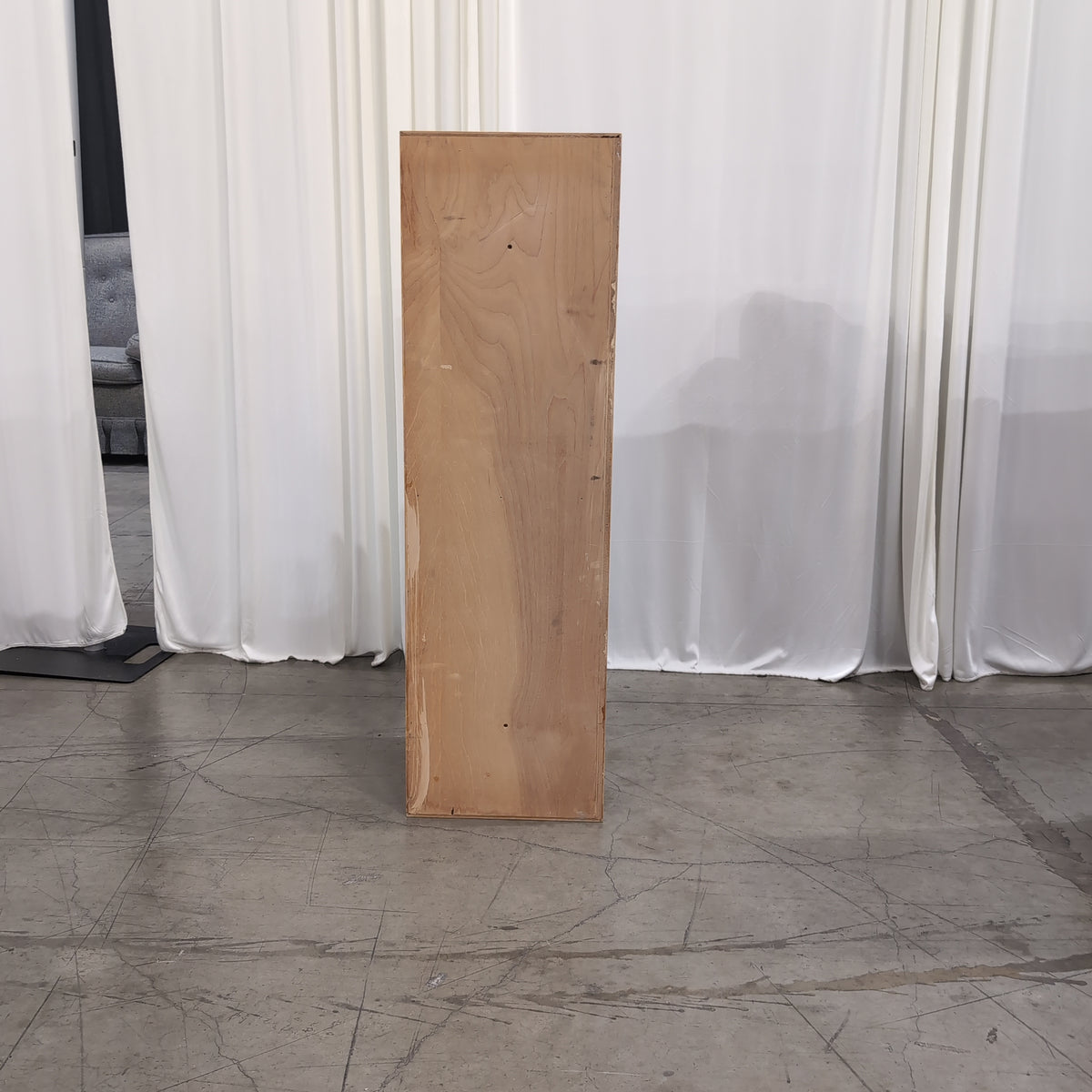 Blonde Wood Two-Compartment Bookcase