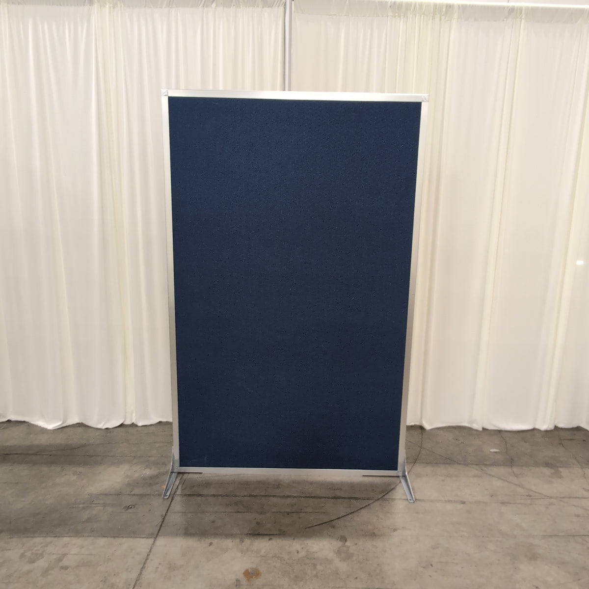 Blue Fabric Office Room Divider with Metal Frame