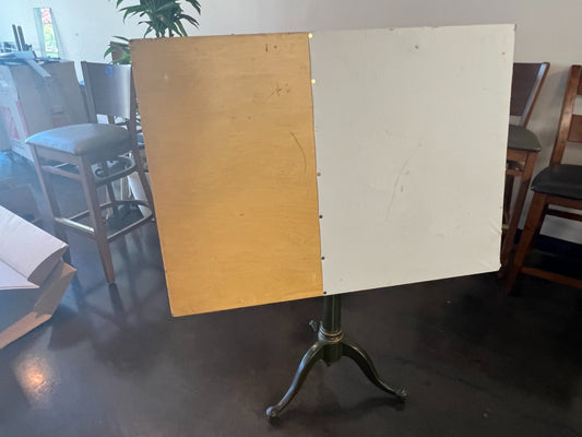 Vintage Adjustable Drafting Table with Swivel