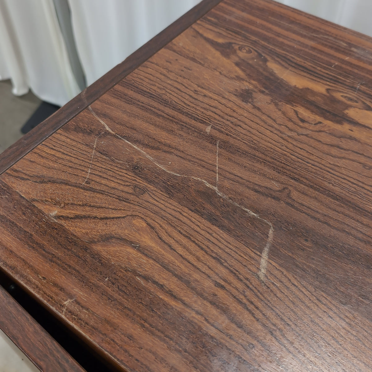 Rich Wood Grain Two-Door Buffet with Key Lock