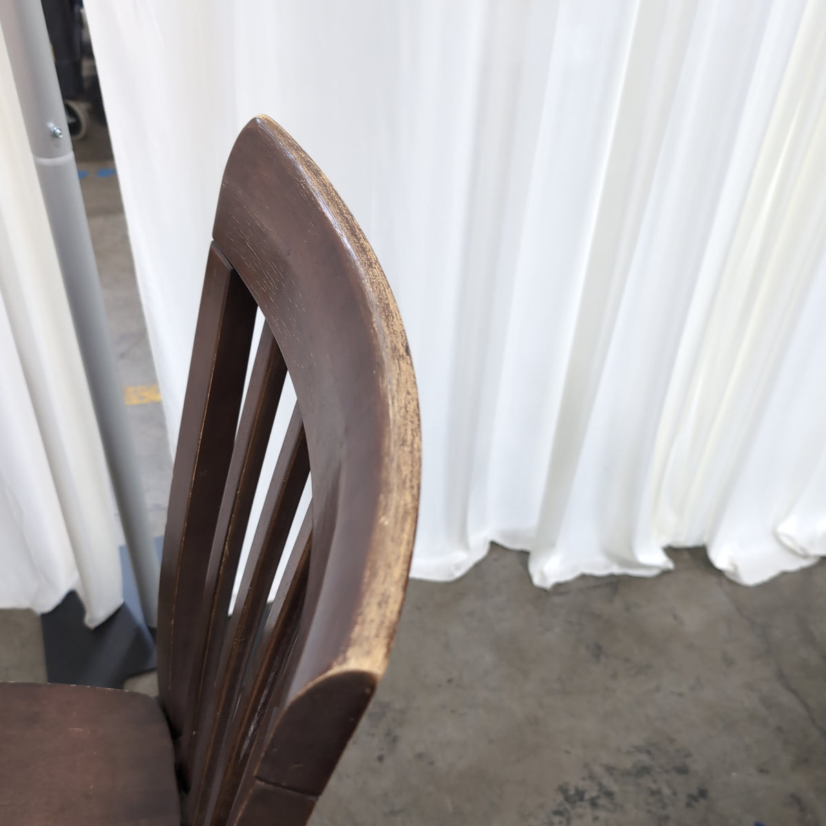 Wood Plank Top Dining Table with Trestle Base