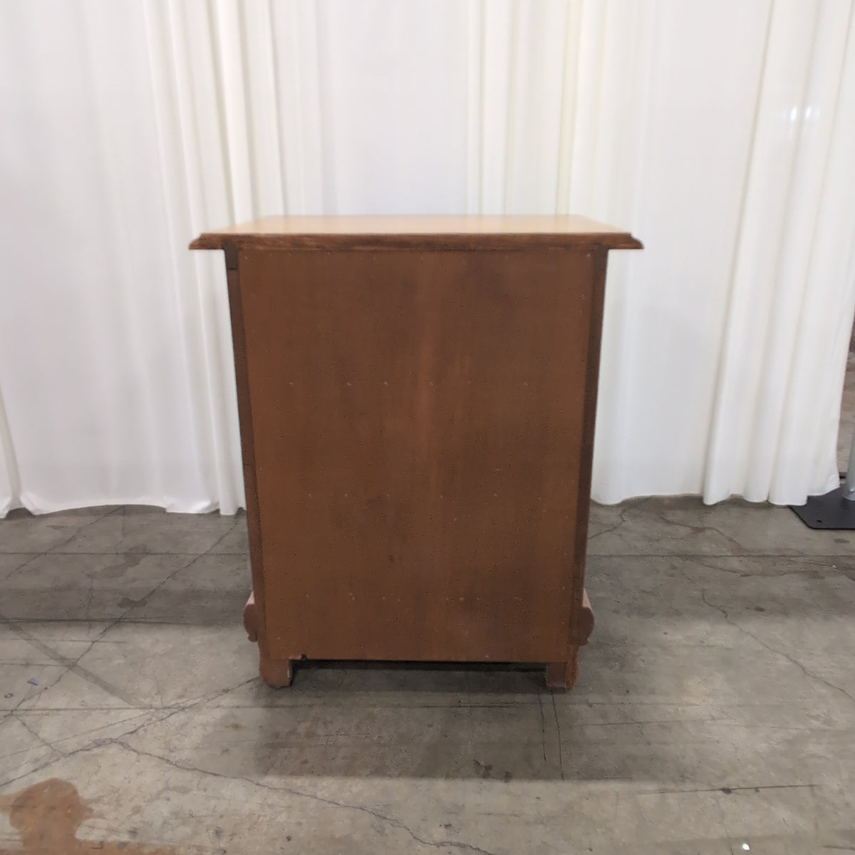 A-AMERICA Ornate Carved Oak Three-Drawer Nightstand