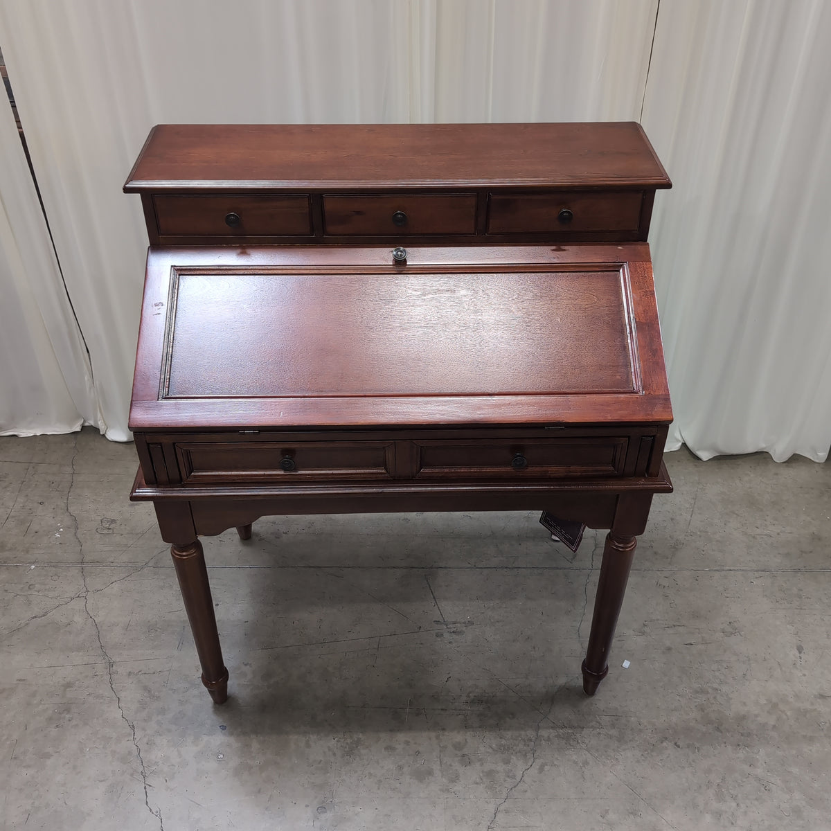 Coaster Fine Furniture Dark Cherry Secretary Desk with Turned Legs