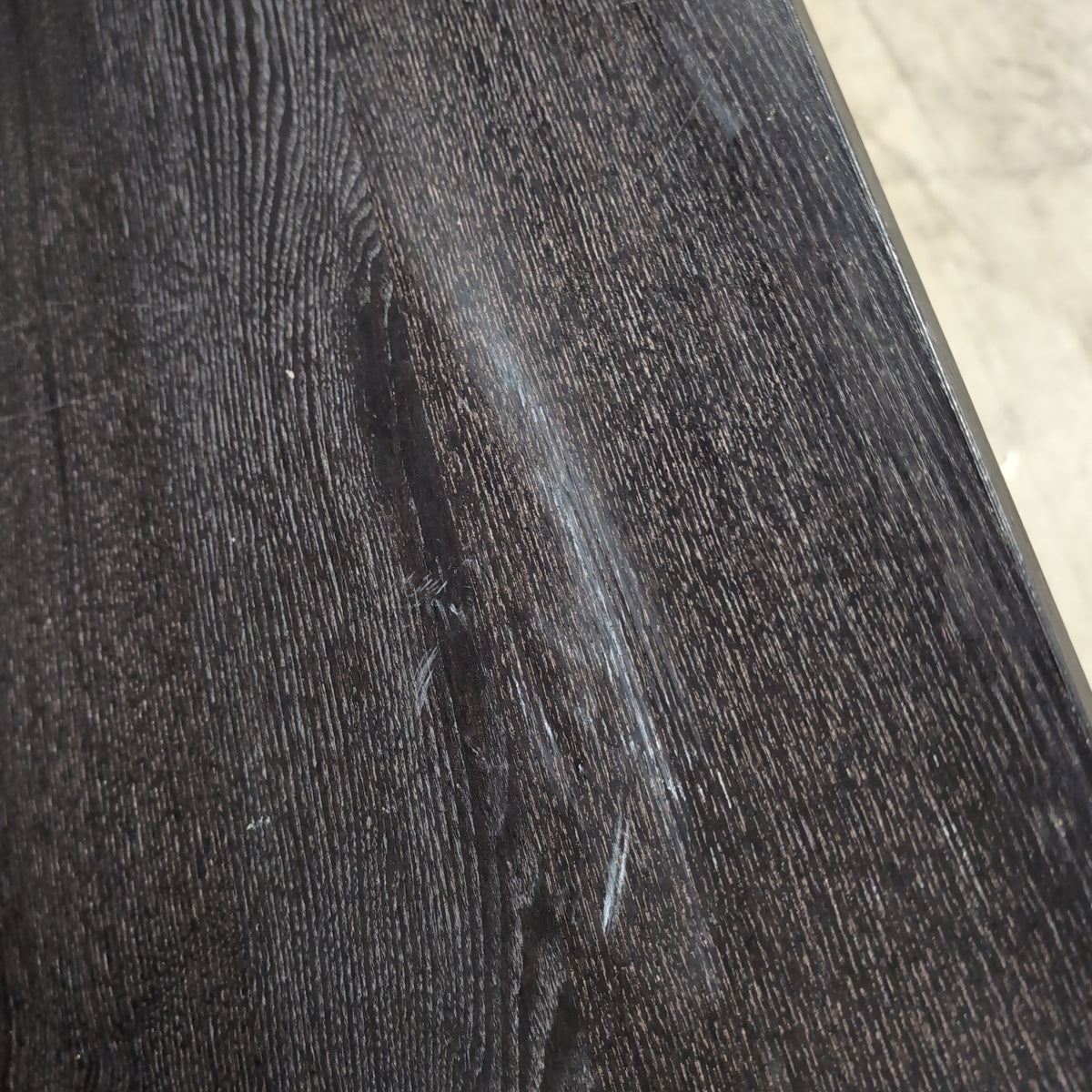 Dark Wood Rectangular Coffee Table with Lower Shelf