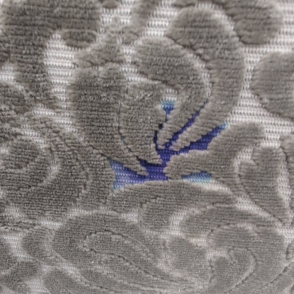 Traditional Sage Green Patterned Velvet Club Chair